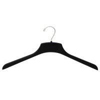 Black thin non slip clothes hanger for display